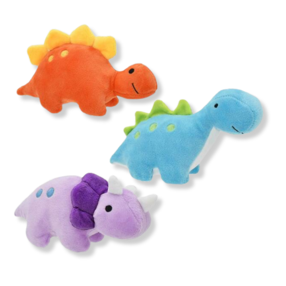 Multipet Mini Dinosaur Plus Toy - Small - Assorted Colours (1 Count)