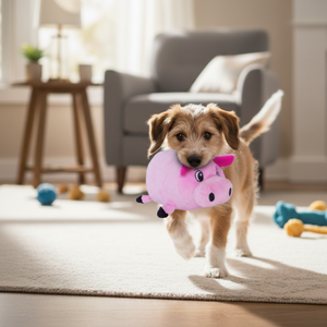 Outward Hound Fatties Pig Pink Plush Toy - Small