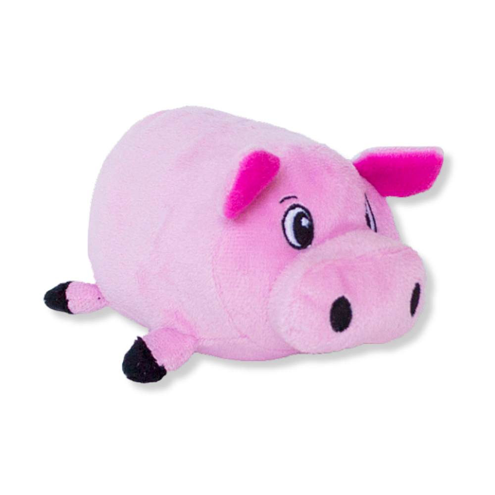 Outward Hound Fatties Pig Pink Plush Toy - Small
