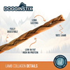 DogginStix Braided Lamb Collagen - 6"