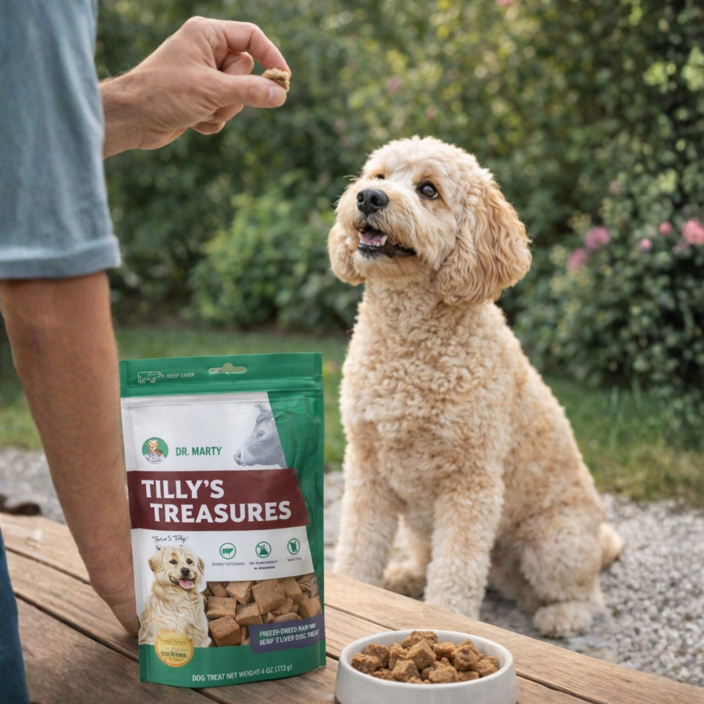 Dr. Marty Tilly's Treasure Dog Treats - 4 oz