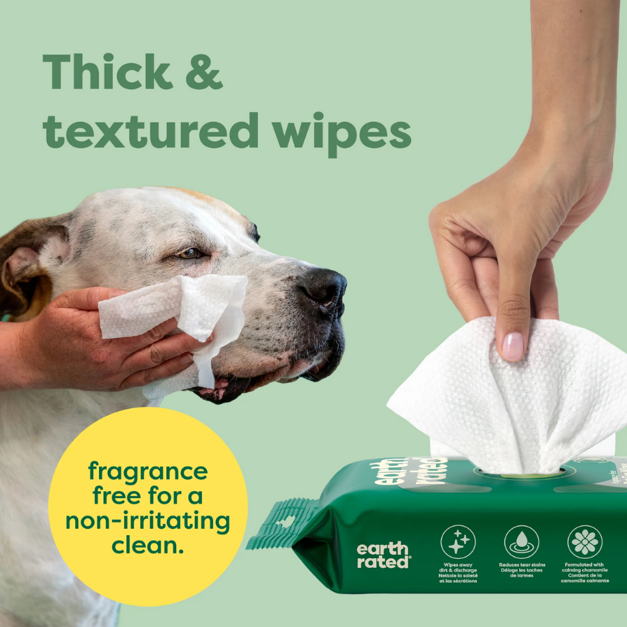 Earth Rated Pet Eye Wipes - 60 Count
