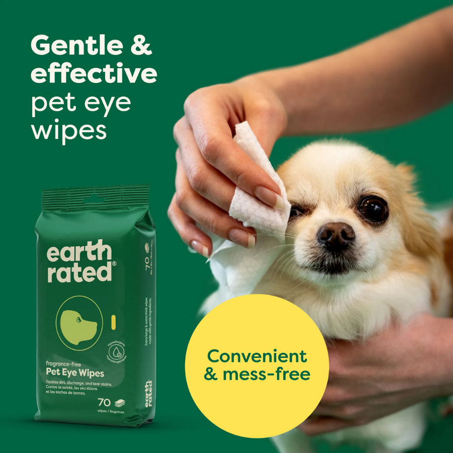 Earth Rated Pet Eye Wipes - 60 Count