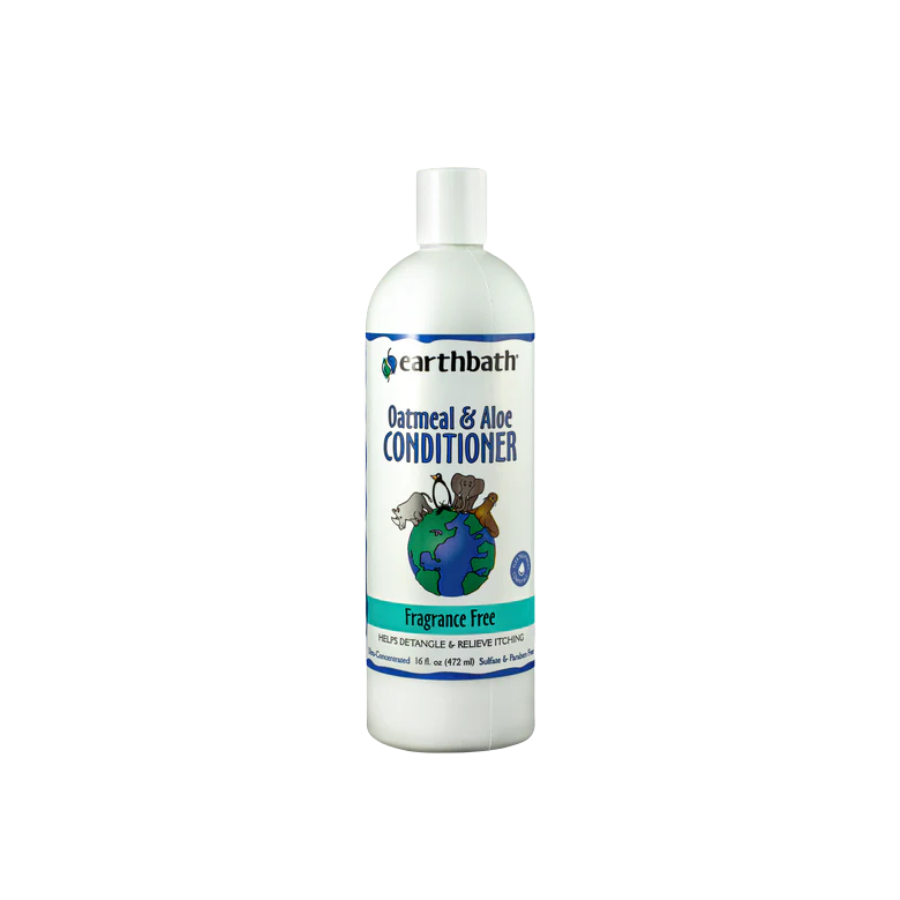 earthbath Oatmeal and Aloe Fragrance Free Conditioner for Dogs - 16 oz