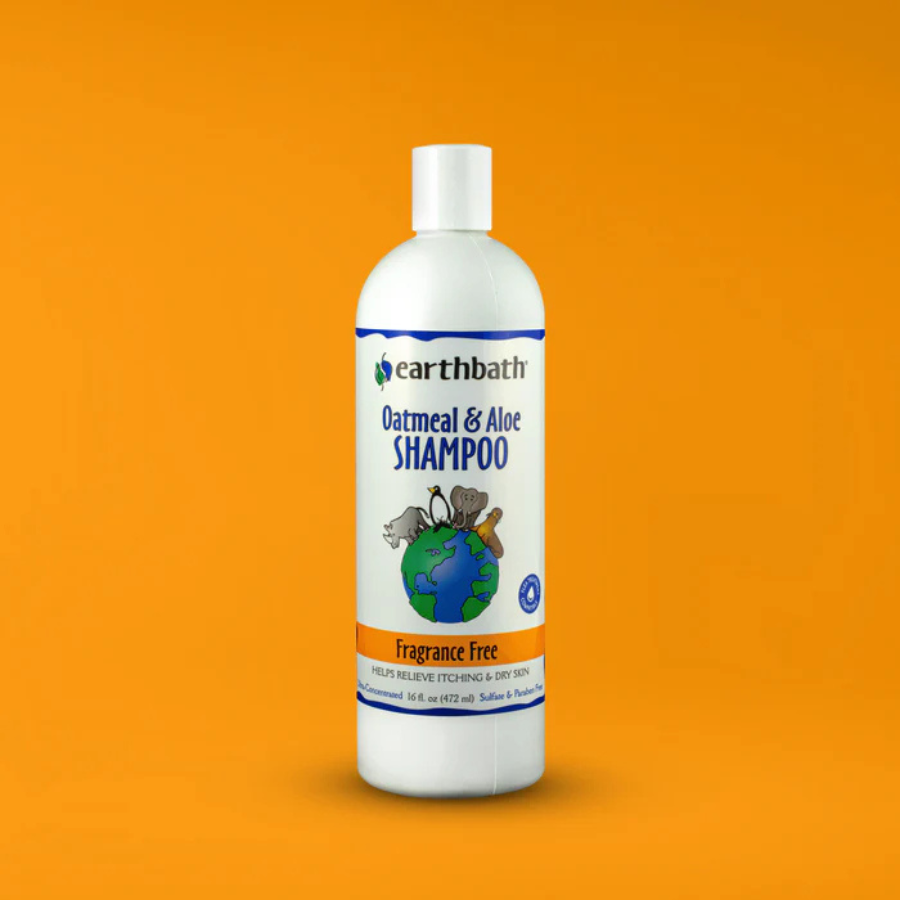 earthbath Oatmeal and Aloe Fragrance Free Shampoo - 16 oz