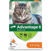 Elanco Advantage II Flea Treatment for Cats - 2.3 kg - 4 kg
