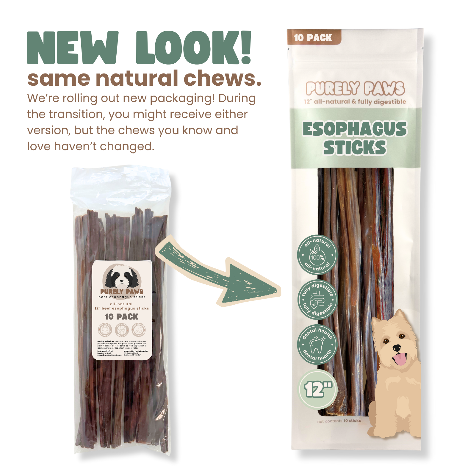 Purely Paws Esophagus Sticks