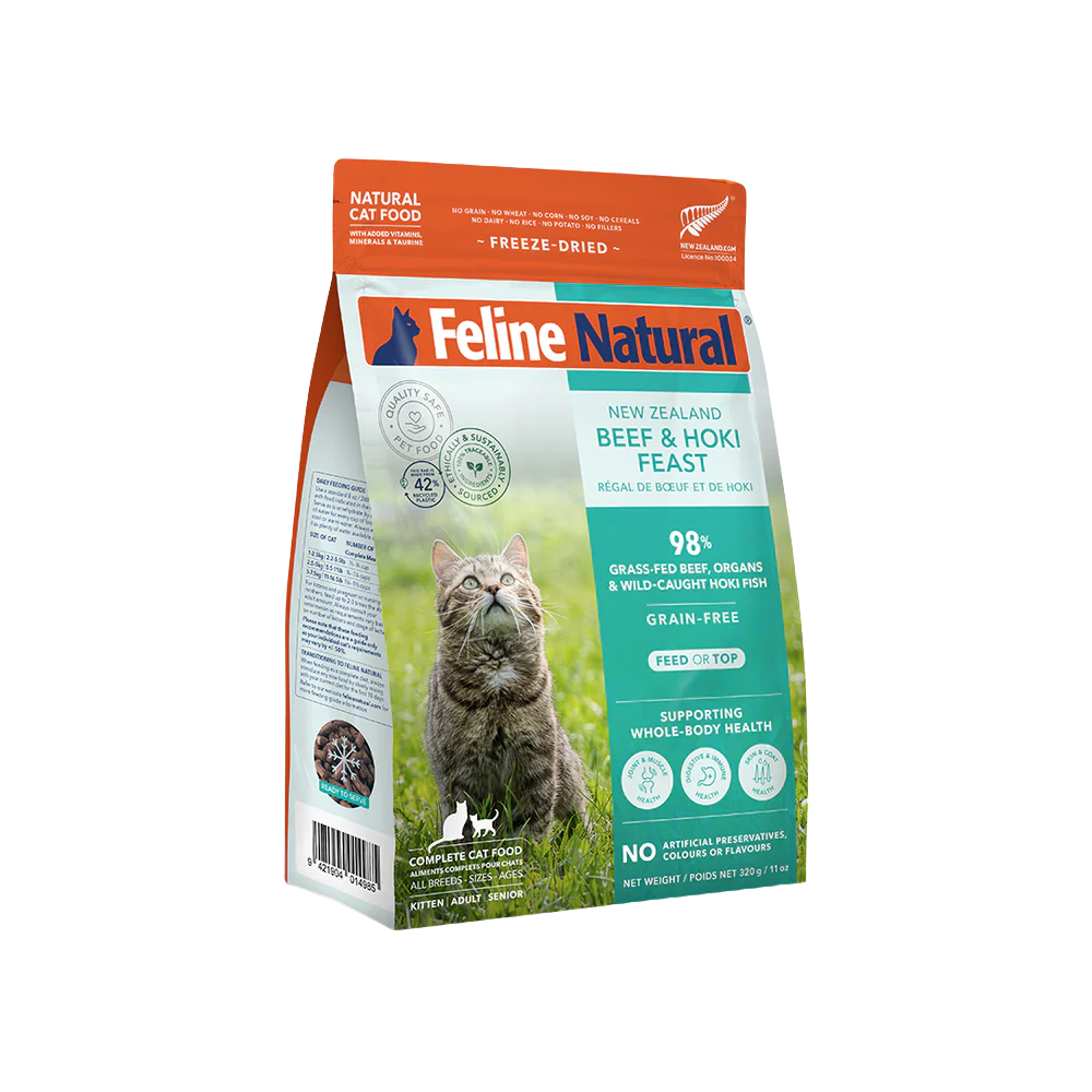 Feline Natural Beef and Hoki Feast Freeze-Dried Cat Food