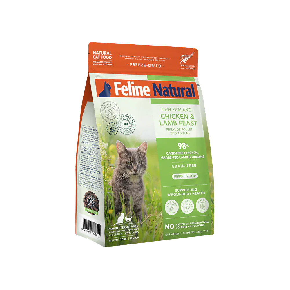Feline Natural Chicken and Lamb Feast Freeze-Dried Cat Food