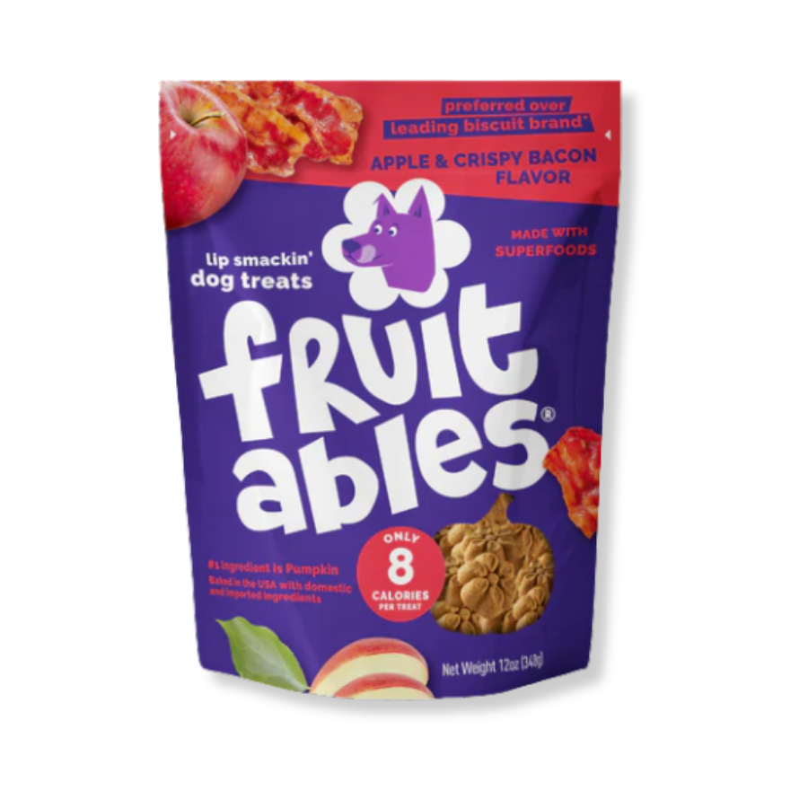 Fruitables Baked Apple Bacon Dog Treats - 7 oz