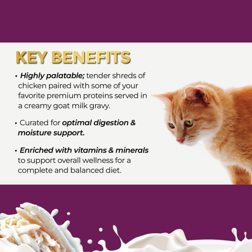 Fussie Cat Chicken in Goat Milk Gravy - 2.47 oz (24 Pack)