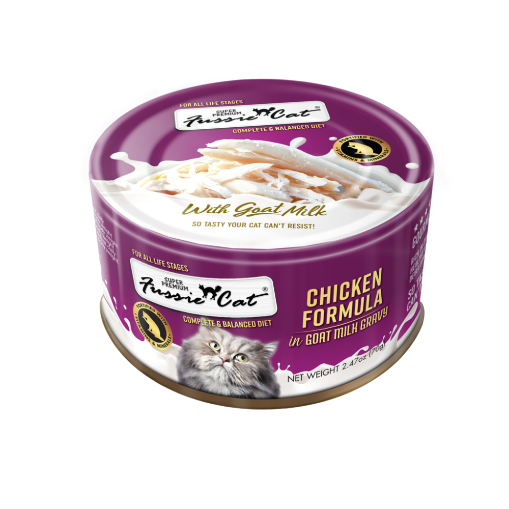 Fussie Cat Chicken in Goat Milk Gravy - 2.47 oz (24 Pack)