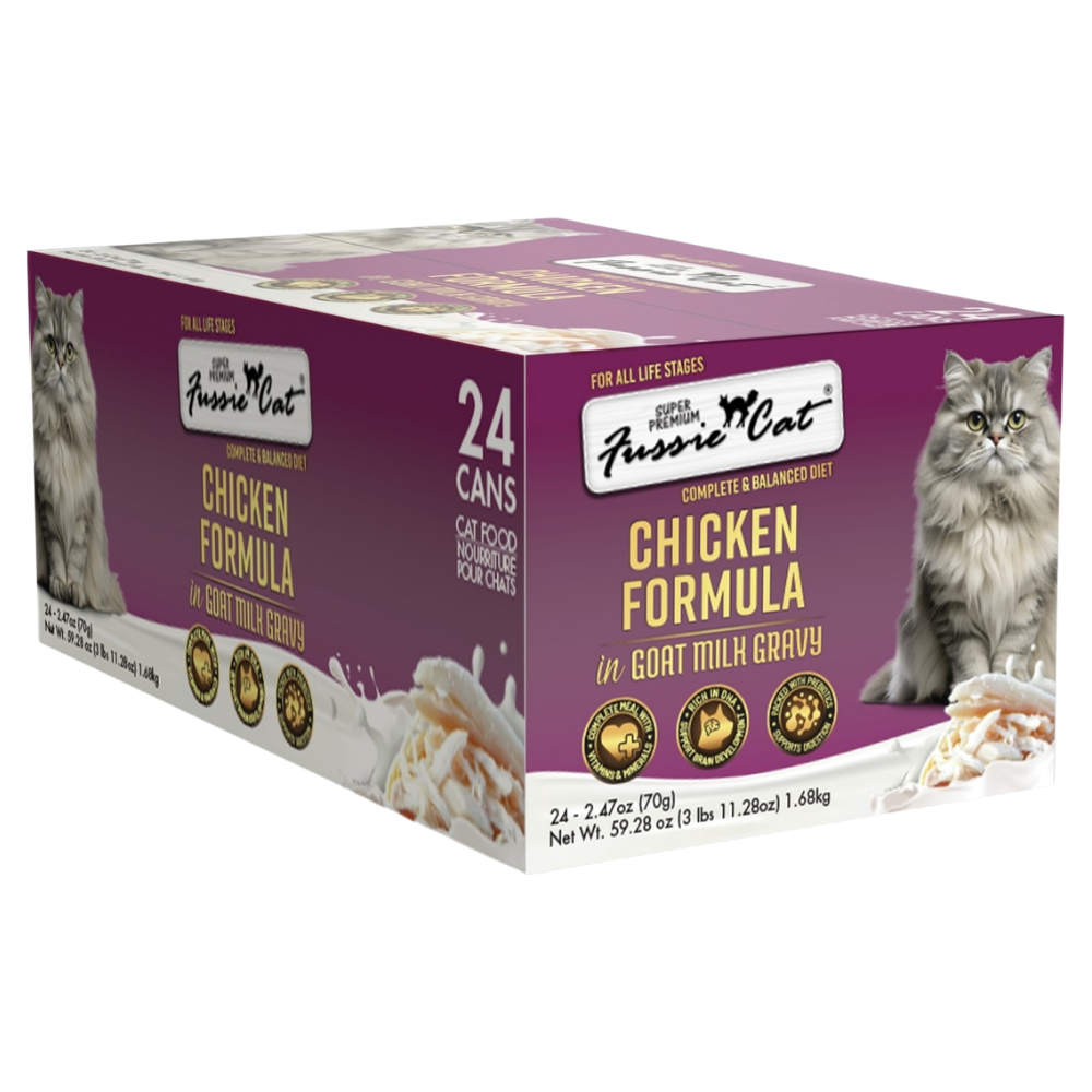 Fussie Cat Chicken in Goat Milk Gravy - 2.47 oz (24 Pack)