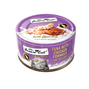 Fussie Cat Tuna with Chicken in Goat Milk Gravy - 2.47 oz (24 Pack)