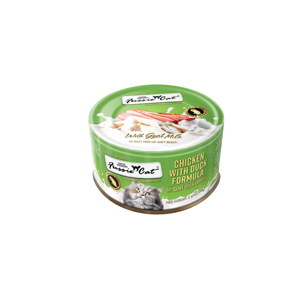 Fussie Cat Chicken with Duck in Goat Milk Gravy - 2.47 oz (24 Pack)