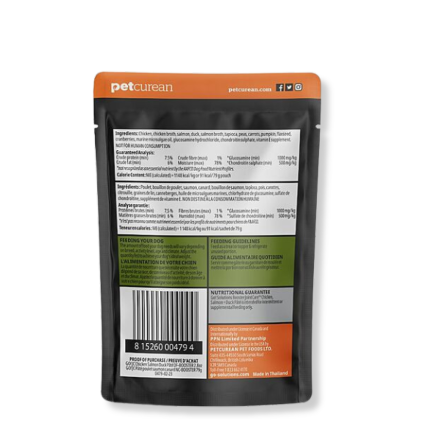 Go! Solutions Joint Care Booster for Dogs - Chicken, Salmon and Duck Pâté Recipe