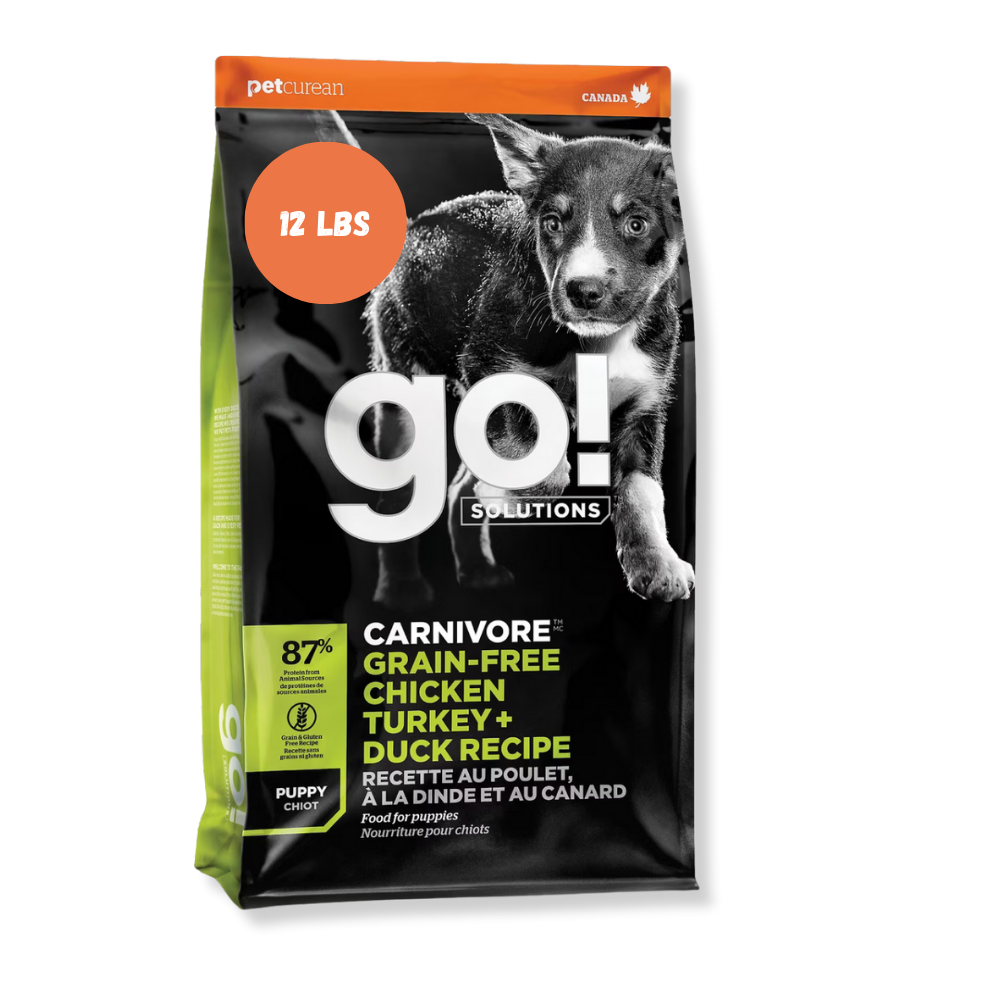 Go! Solutions Carnivore Grain-Free Chicken, Turkey and Duck Puppy Recipe
