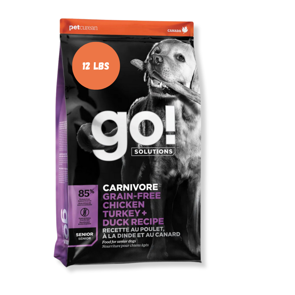 Go! Solutions Carnivore Grain-Free Chicken, Turkey and Duck Senior