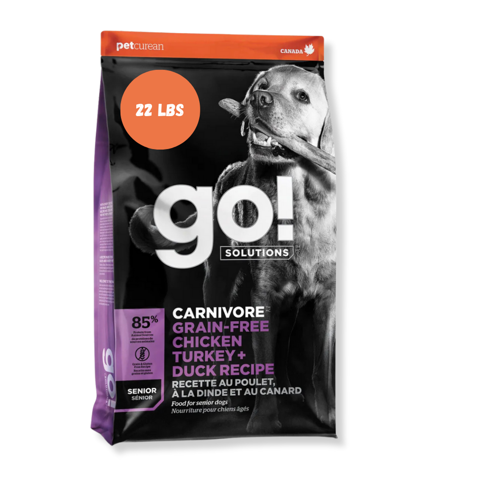 Go! Solutions Carnivore Grain-Free Chicken, Turkey and Duck Senior