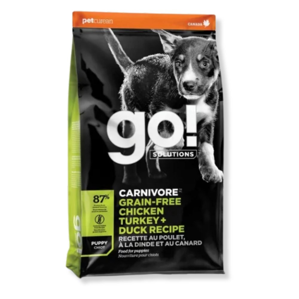 Go! Solutions Carnivore Grain-Free Chicken, Turkey and Duck Puppy Recipe