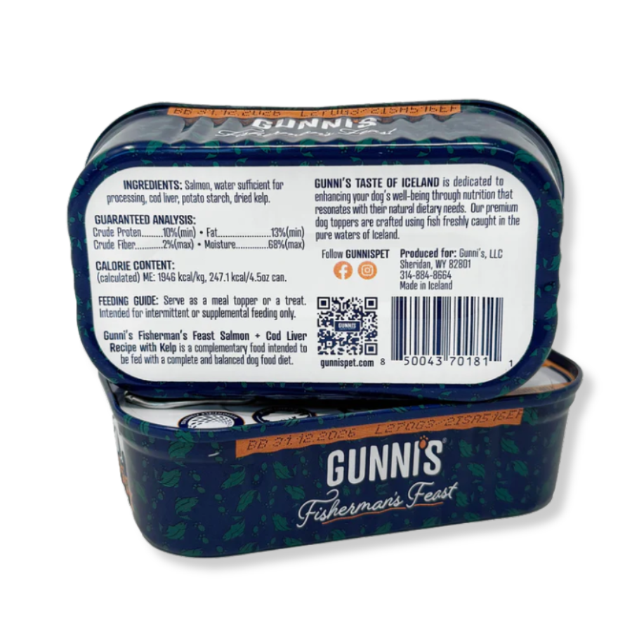 Gunnis Pet Salmon and Cod Liver with Kelp Food Topper for Dogs - 4.5 oz