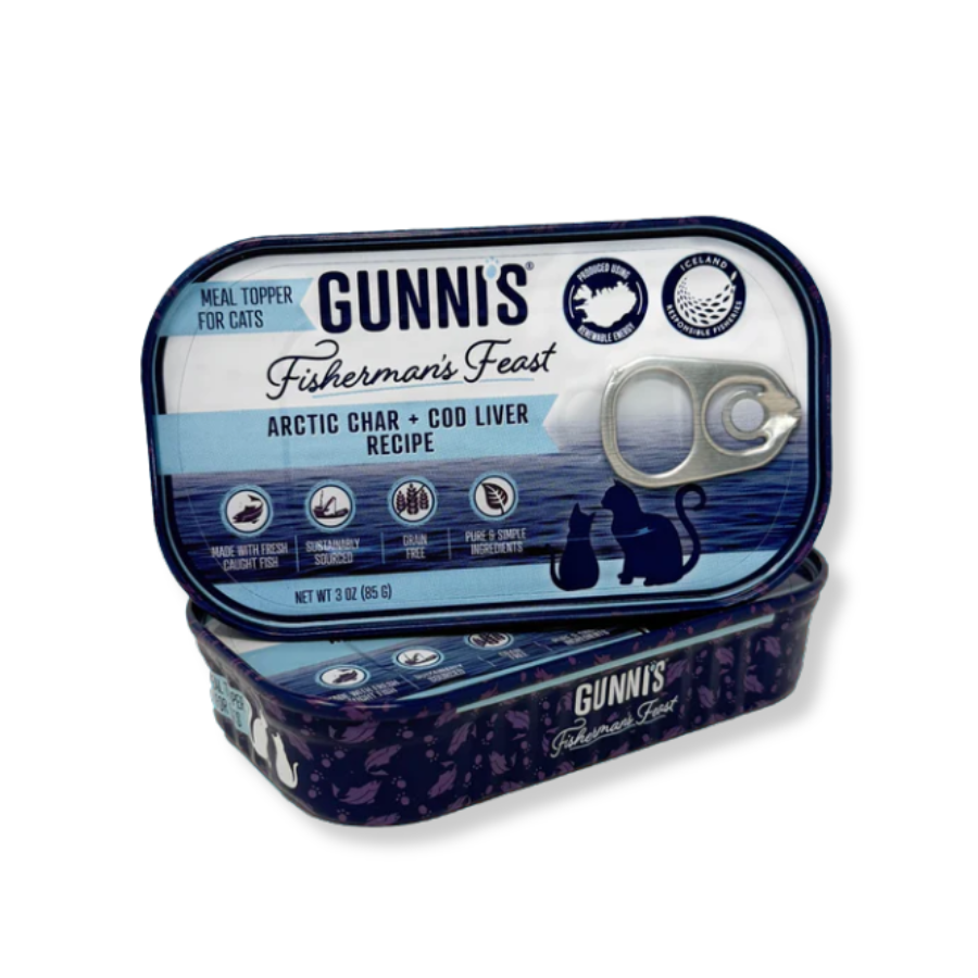 Gunnis Pet Arctic Char and Cod Liver Food Topper for Cats - 3 oz