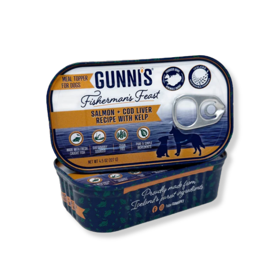 Gunnis Pet Salmon and Cod Liver with Kelp Food Topper for Dogs - 4.5 oz