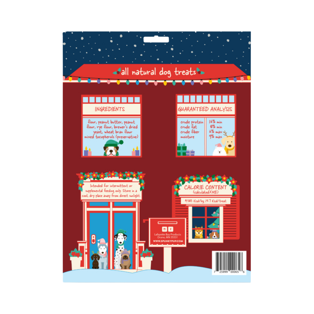 Spunky Pup Holiday Advent Calendar for Dogs - 25 Days of Treats