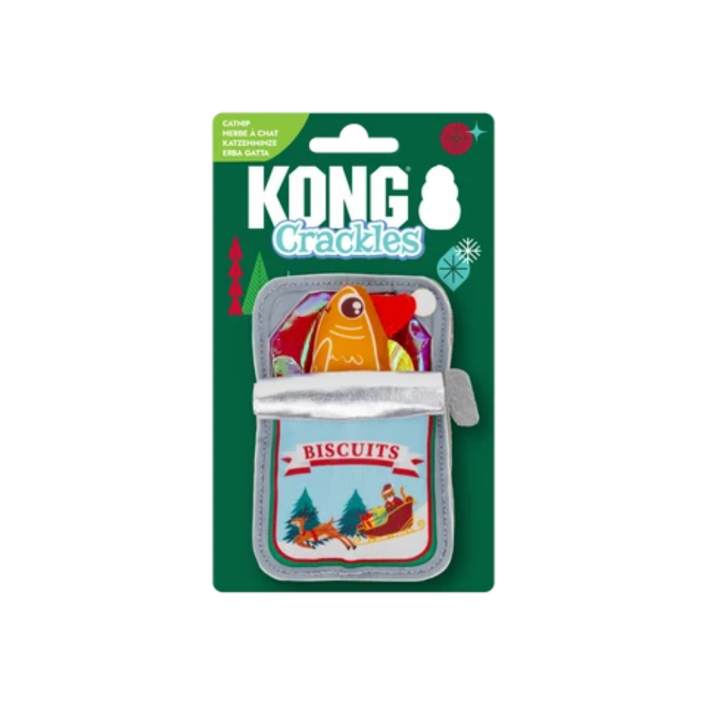KONG Holiday Crackles Sardine Cat Toy