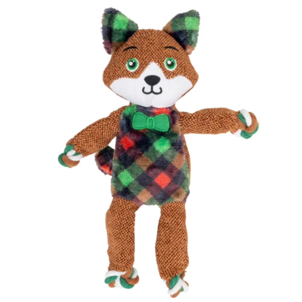 KONG Holiday Floppy Knots Dapper Fox - Small/Medium