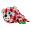 KONG Holiday Low Stuff Flanimalz Bear - Large/X-Large