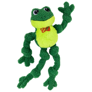 KONG Holiday Knots Bow Tie Frog - Large/X-Large