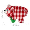 KONG Holiday Low Stuff Flanimalz Bear - Large/X-Large