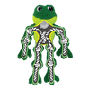 KONG Holiday Knots Bow Tie Frog - Large/X-Large