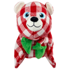 KONG Holiday Low Stuff Flanimalz Bear - Large/X-Large