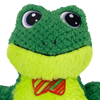 KONG Holiday Knots Bow Tie Frog - Large/X-Large