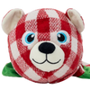KONG Holiday Low Stuff Flanimalz Bear - Large/X-Large