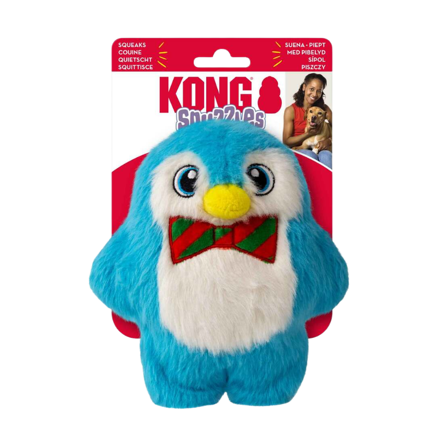 KONG Holiday Snuzzles Penguin Dog Toy - Small