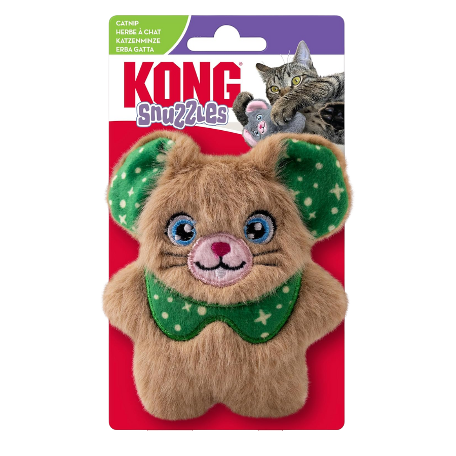 KONG Holiday Snuzzles Mouse Cat Toy