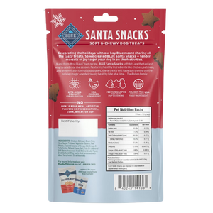 Blue Buffalo Holiday Santa Snacks Soft Bits for Dogs