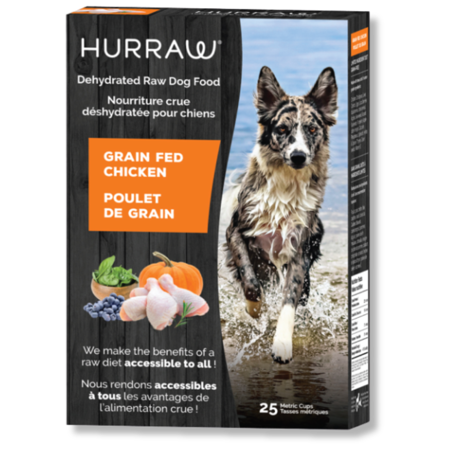 Hurraw Dehydrated Raw Dog Food Grain-Fed Chicken - 2.5 kg