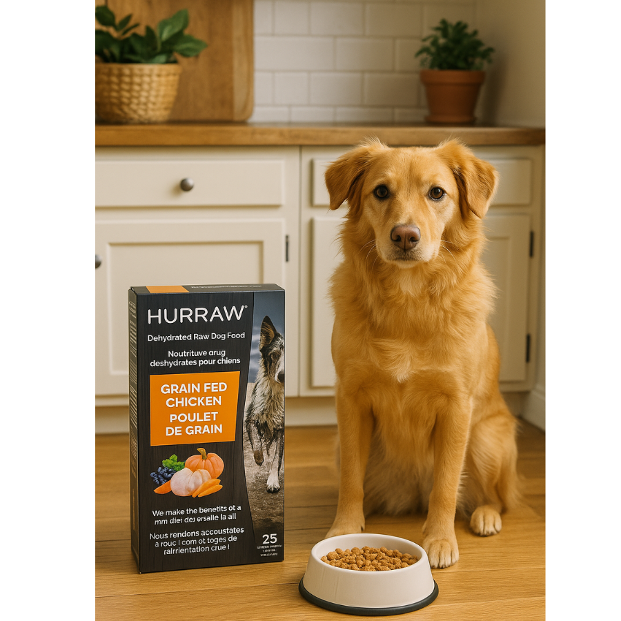 Hurraw Dehydrated Raw Dog Food Grain-Fed Chicken - 2.5 kg