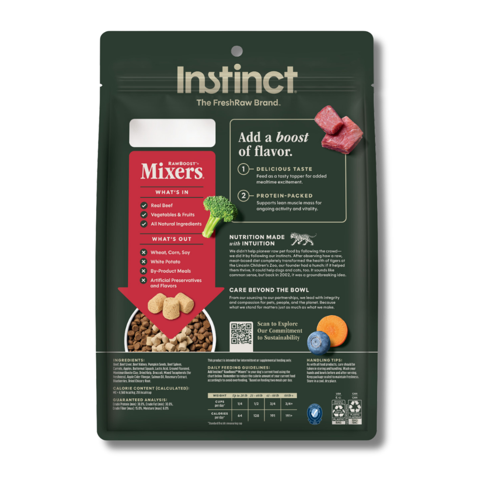 Instinct Raw Boost Mixers Beef