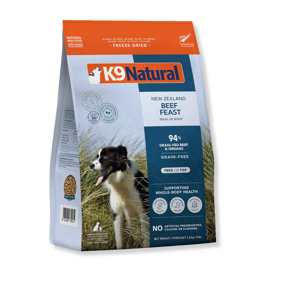 K9 Natural Beef Feast Freeze-Dried Dog Food