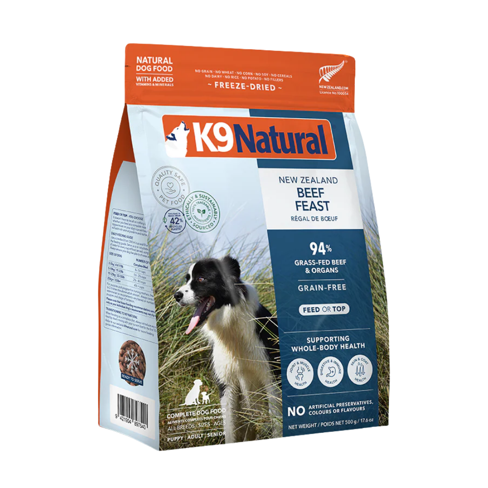 K9 Natural Beef Feast Freeze-Dried Dog Food