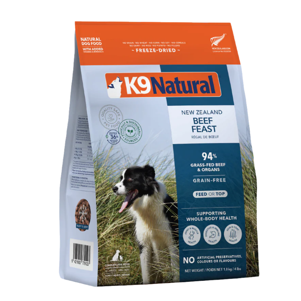 K9 Natural Beef Feast Freeze-Dried Dog Food