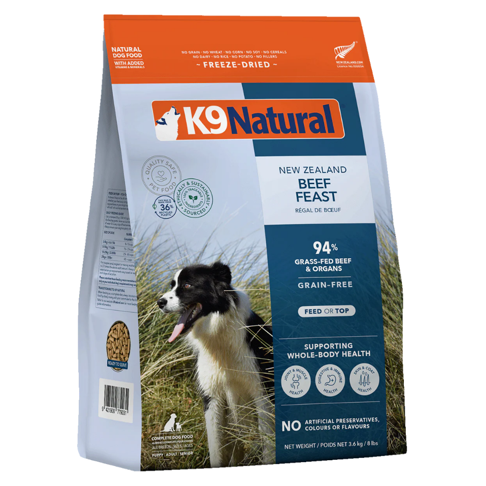 K9 Natural Beef Feast Freeze-Dried Dog Food