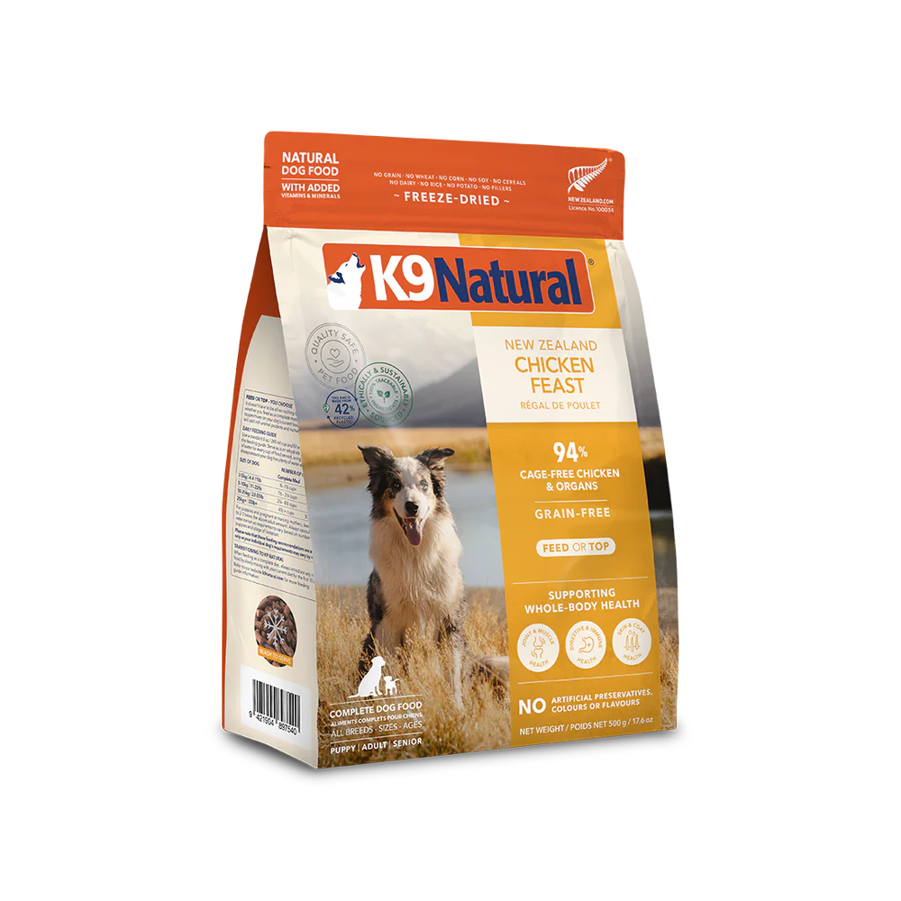 K9 Natural Chicken Feast Freeze-Dried Dog Food