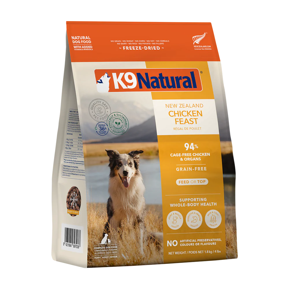 K9 Natural Chicken Feast Freeze-Dried Dog Food