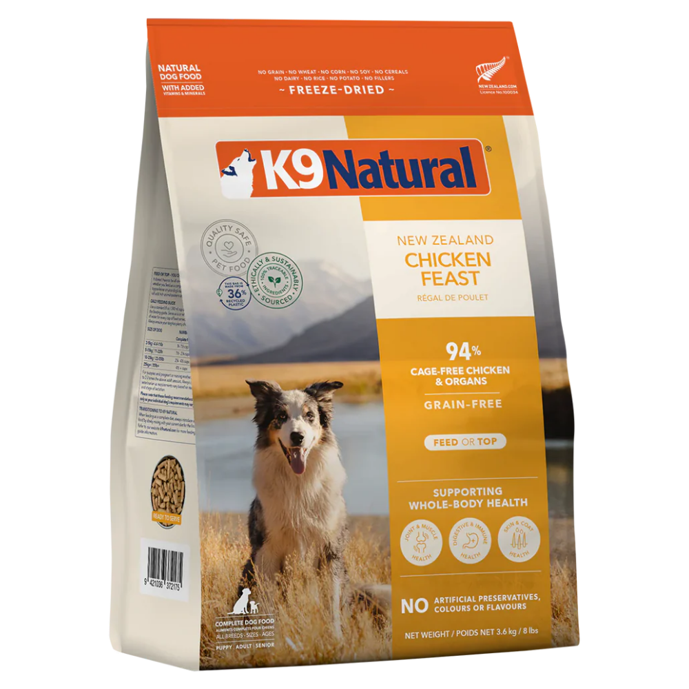 K9 Natural Chicken Feast Freeze-Dried Dog Food